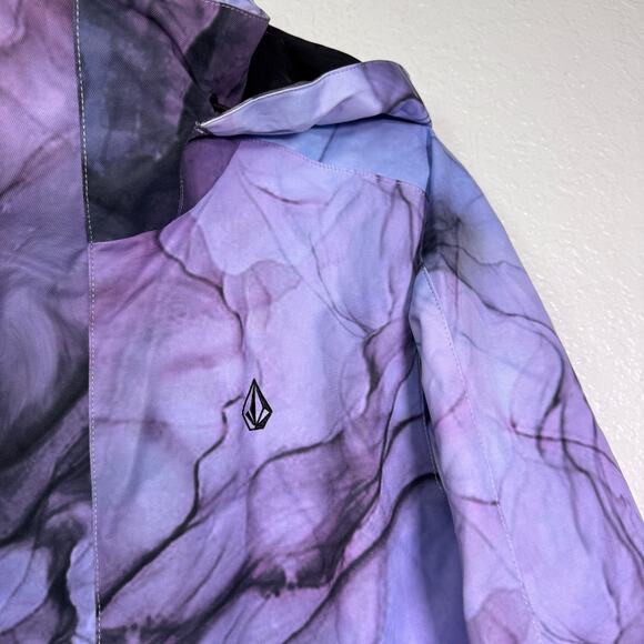 Volcom Westland Jacket Womens Medium Insulated Snowboard Ski Winter Marble NEW - Picture 7 of 13